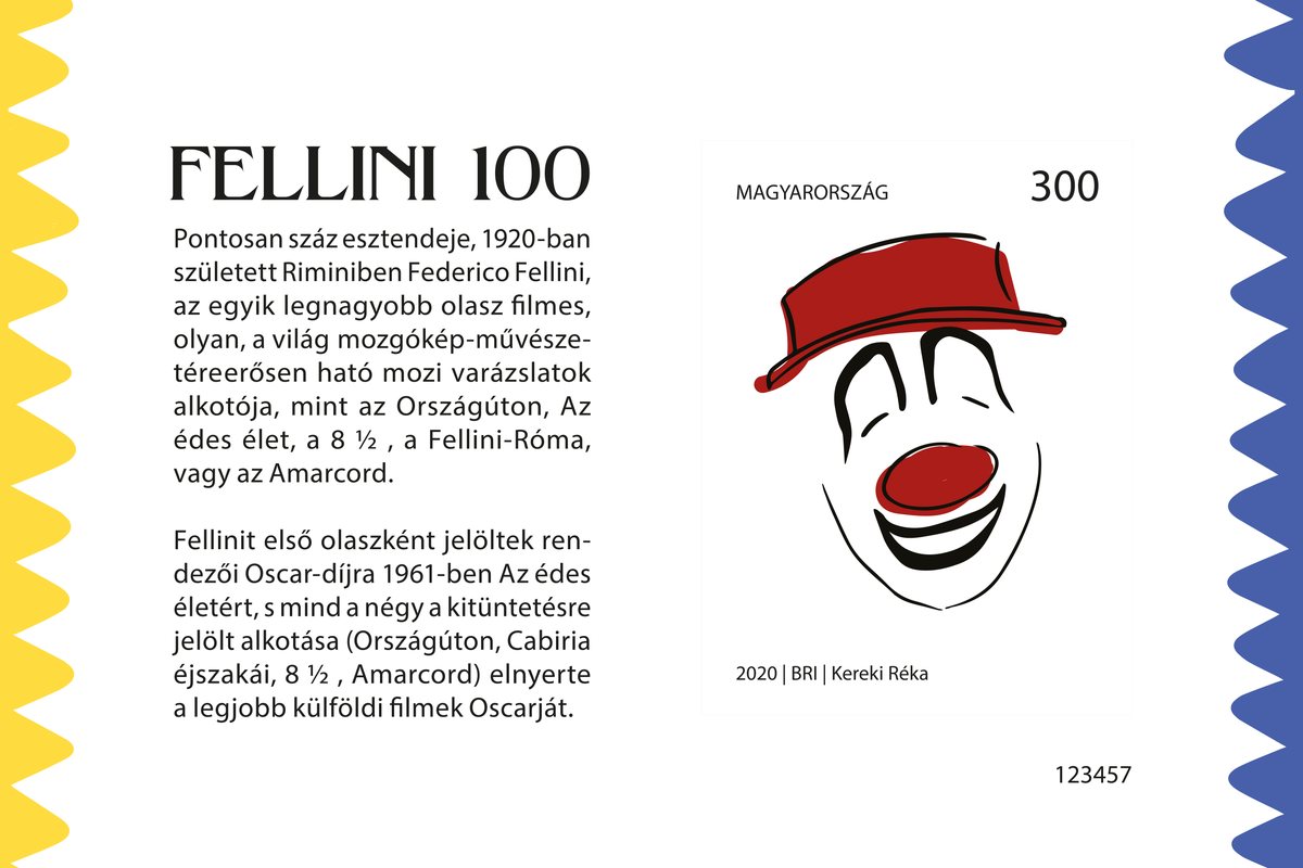 FELLINI 100: commemorative stamp