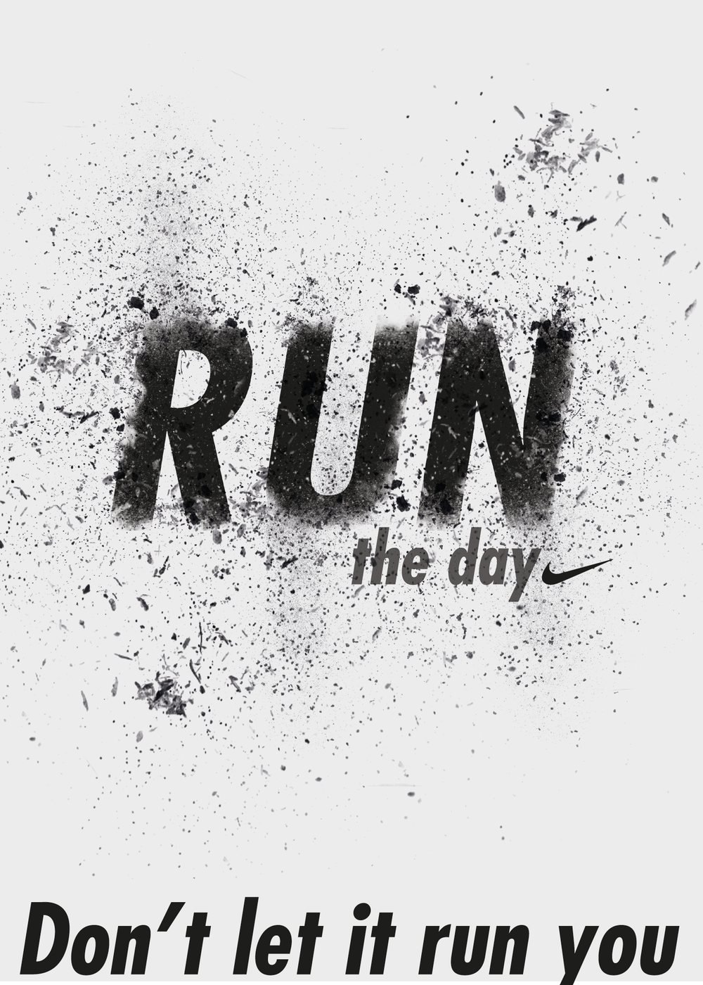 Run the day: poster concept for nike