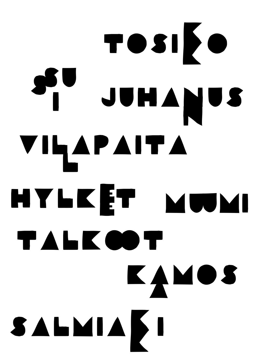 Word pattern of Finnish words