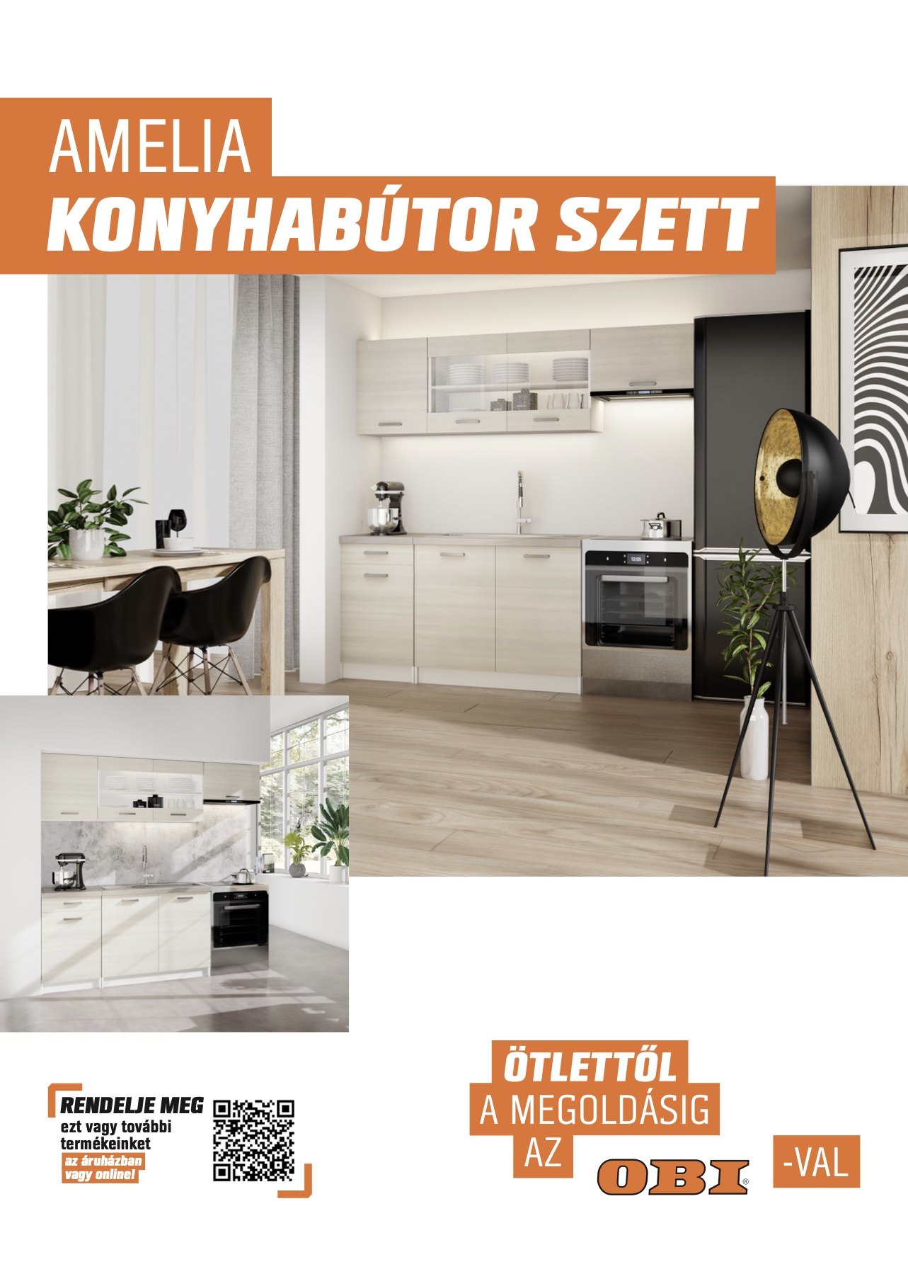 Front of the Amelia kitchen brochure