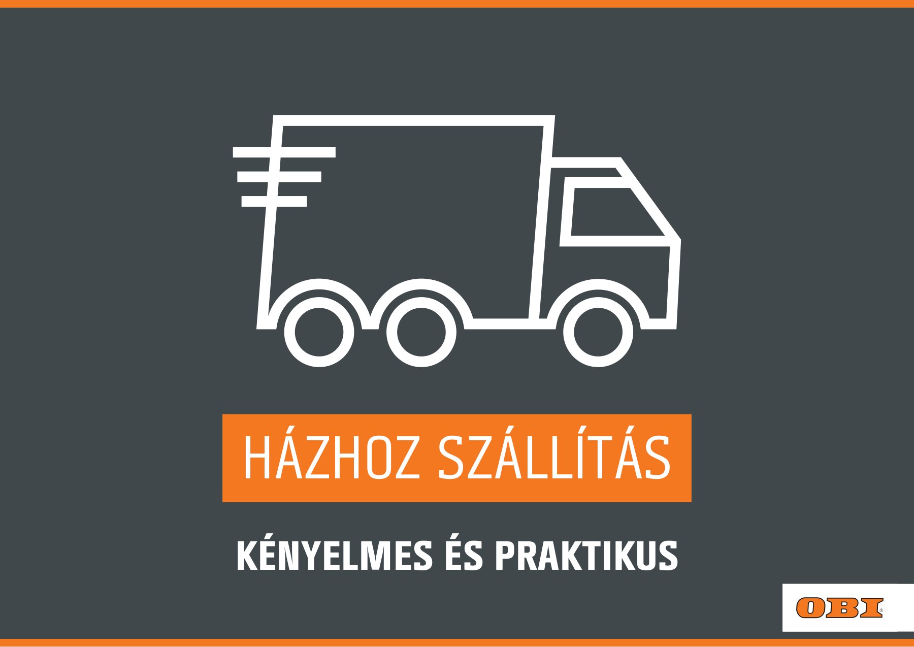 Store service sign for home delivery