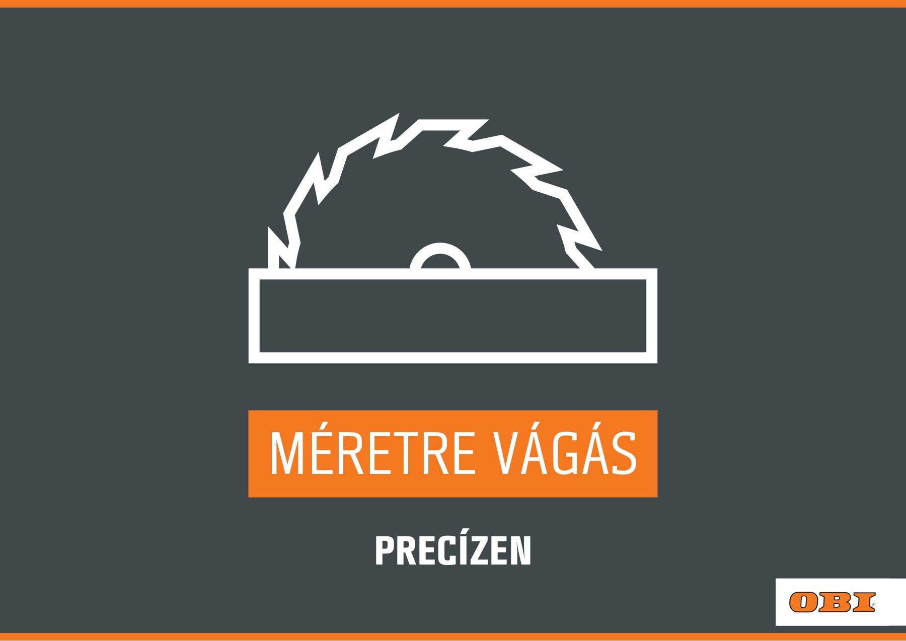 Store service sign for cutting to size