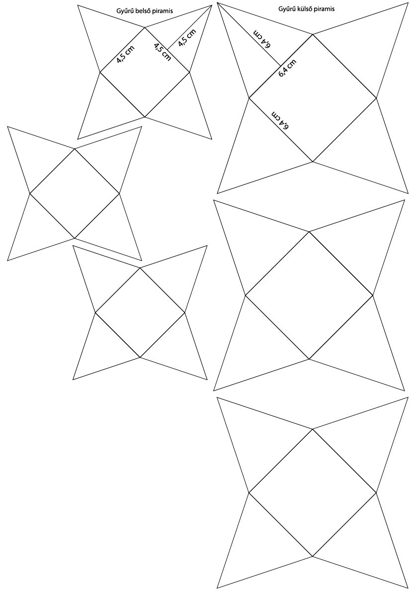 Dieline of the star-shaped box