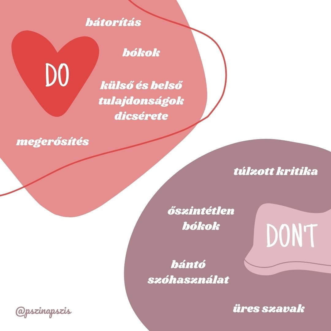 Do and don’t slide with pink shapes