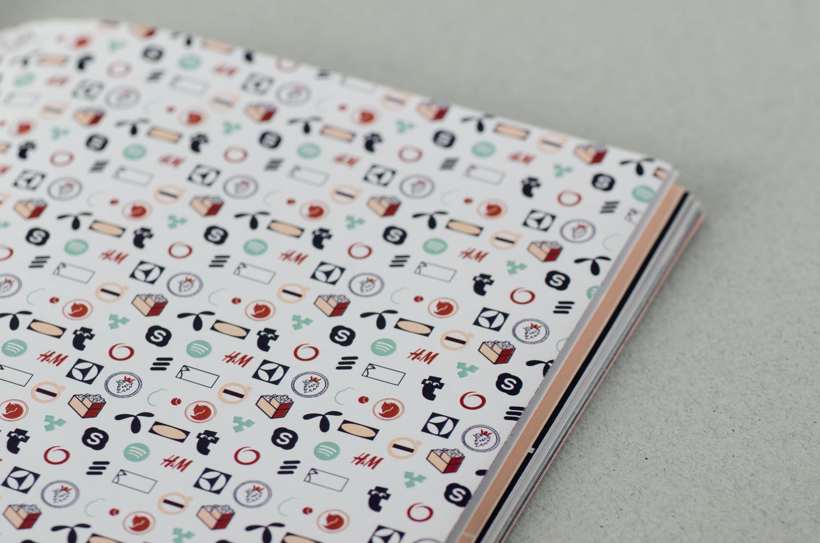 A patterned page