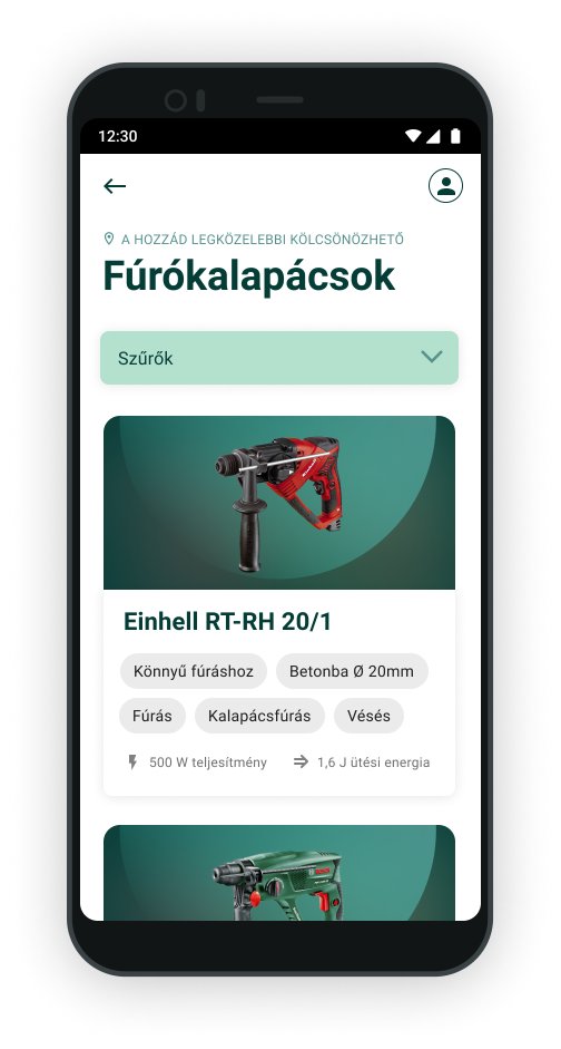 Hammer drills category with product cards