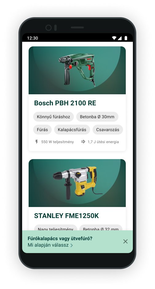 Tool list with photos and specs