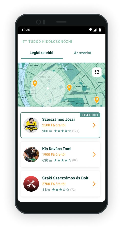 Lenders nearby on a list and map