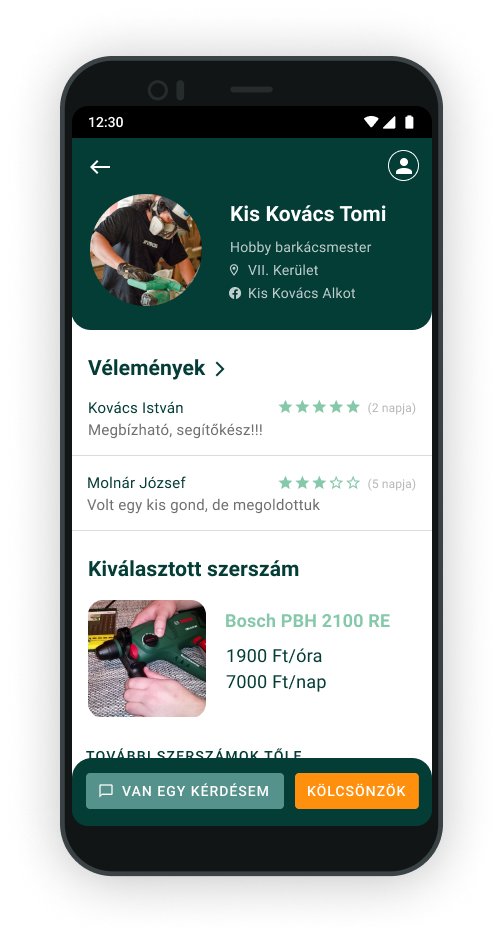 Lender profile with reviews